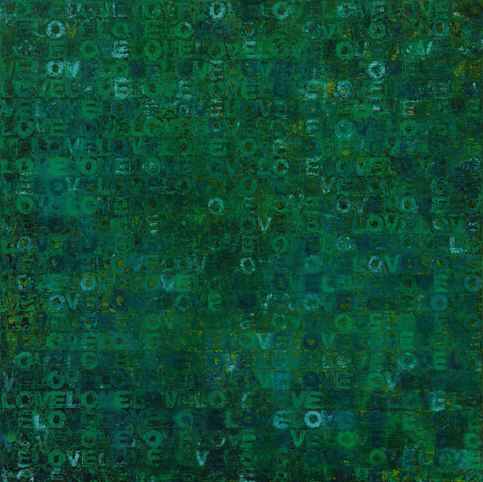 I Love Color #26, Oil & Oil sticks on canvas, 147 x 147 cm, 2016